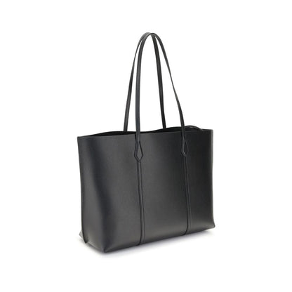 Tory Burch Borsa in pelle di vitello nera Bos Taurus