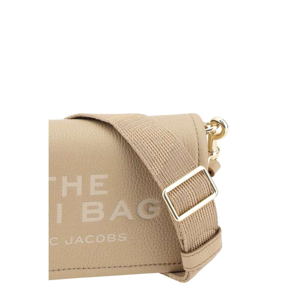 Borsa a Spalla Marc Jacobs in Pelle di Vitello Beige Bos Taurus