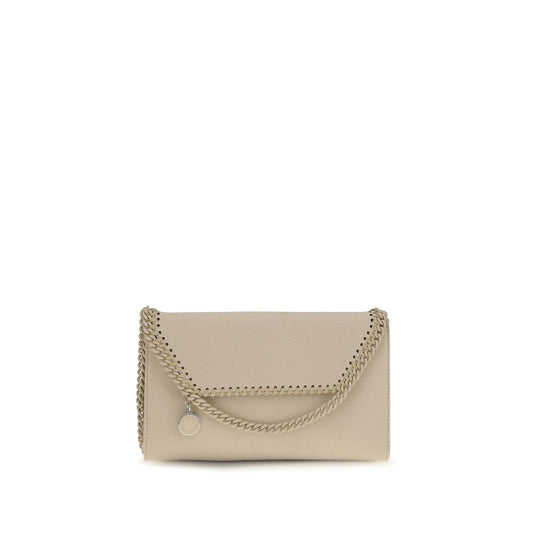 Borsa a spalla Stella McCartney beige in poliestere