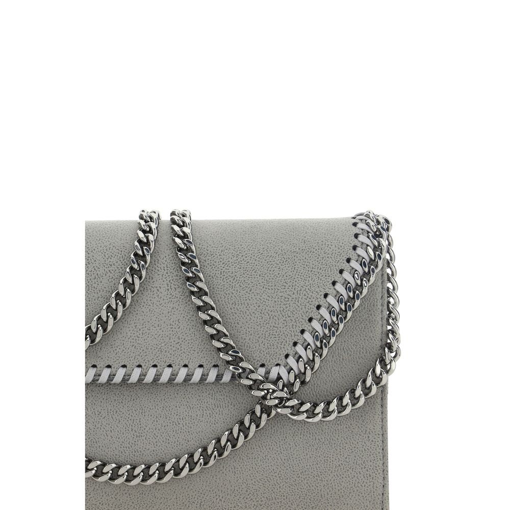 Borsa a spalla Stella McCartney grigia in poliestere