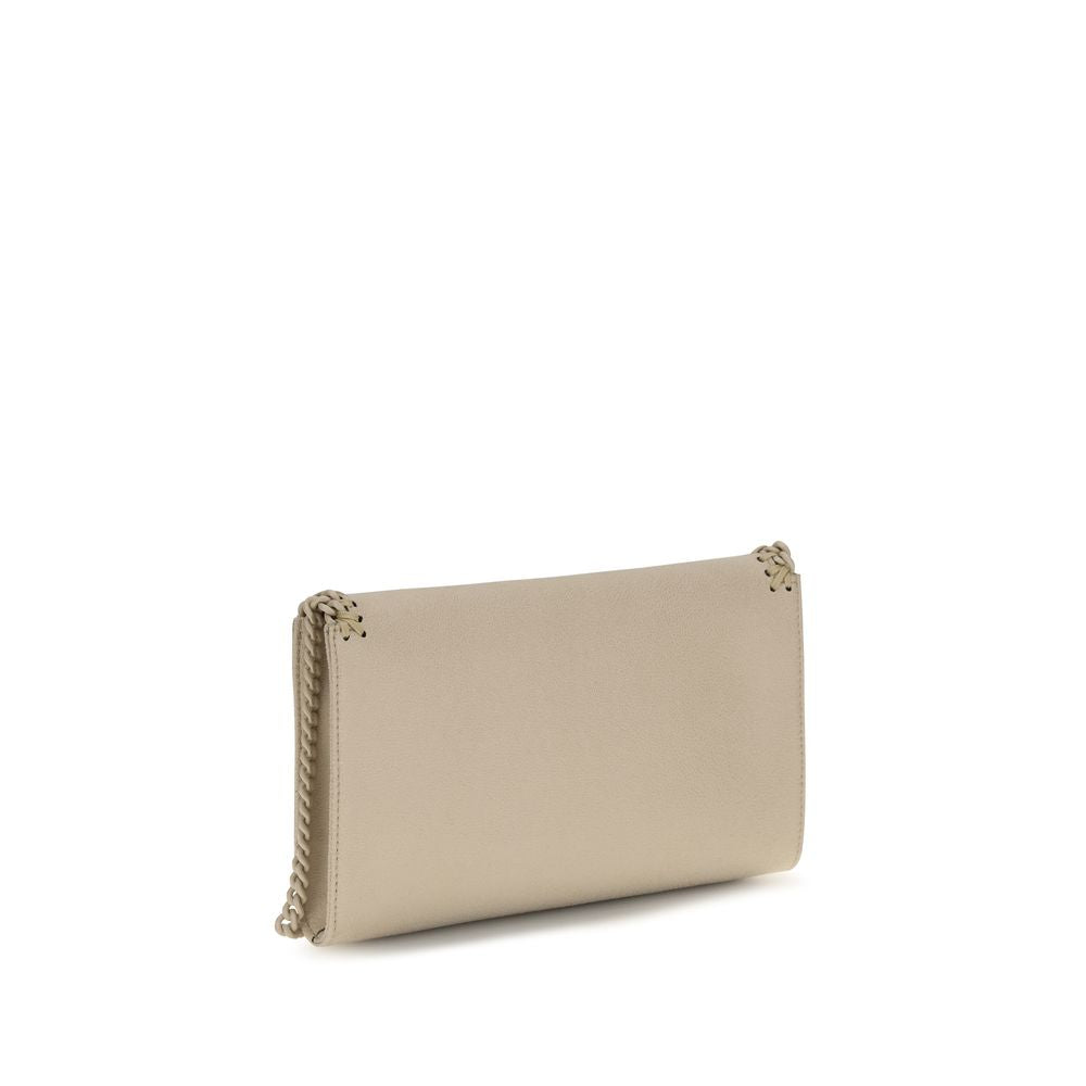 Borsa a spalla Stella McCartney beige in poliestere