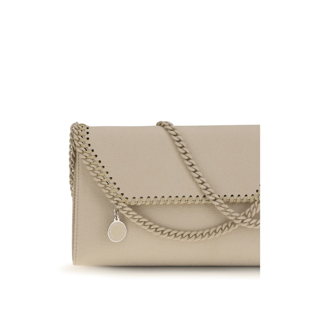 Borsa a spalla Stella McCartney beige in poliestere