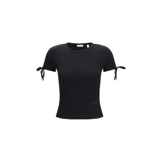 T-Shirt Burberry Nera in Cotone