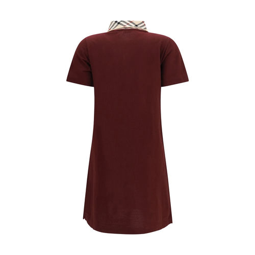 Burberry Bordeaux Freizeitkleid aus Baumwolle