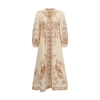 Zimmermann Beige Linen Casual Dress