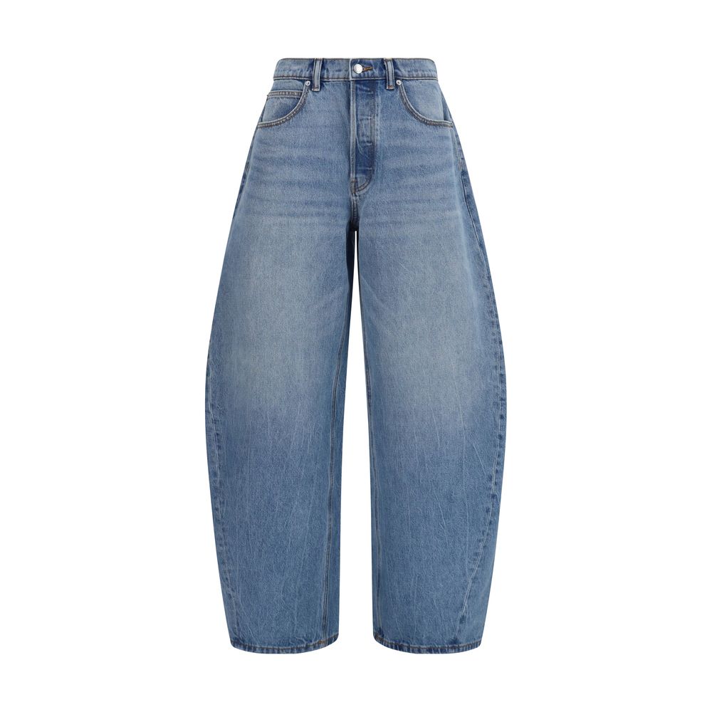 Alexander Wang Jeans di cotone denim blu