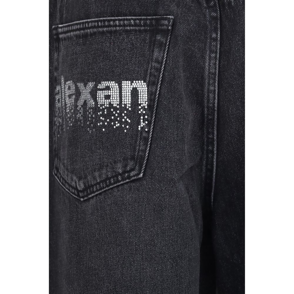 Alexander Wang Jean en coton noir