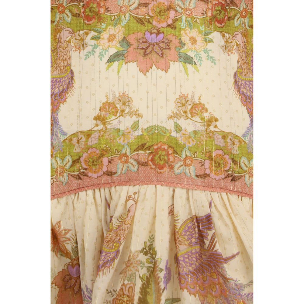 Abito casual in cotone multicolore Zimmermann