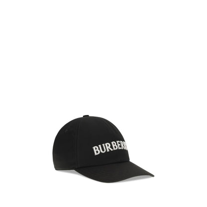 Cappello Burberry in cotone nero (berretto da baseball)
