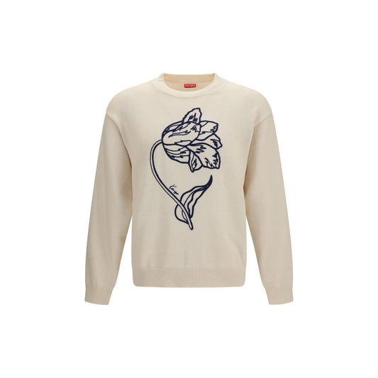 Felpa in cotone beige Kenzo