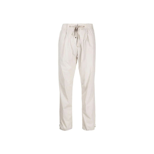 Pantaloni casual Herno in elastan grigi