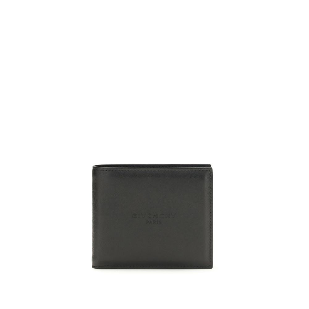 Portafoglio Givenchy in pelle di vitello nera Bos Taurus