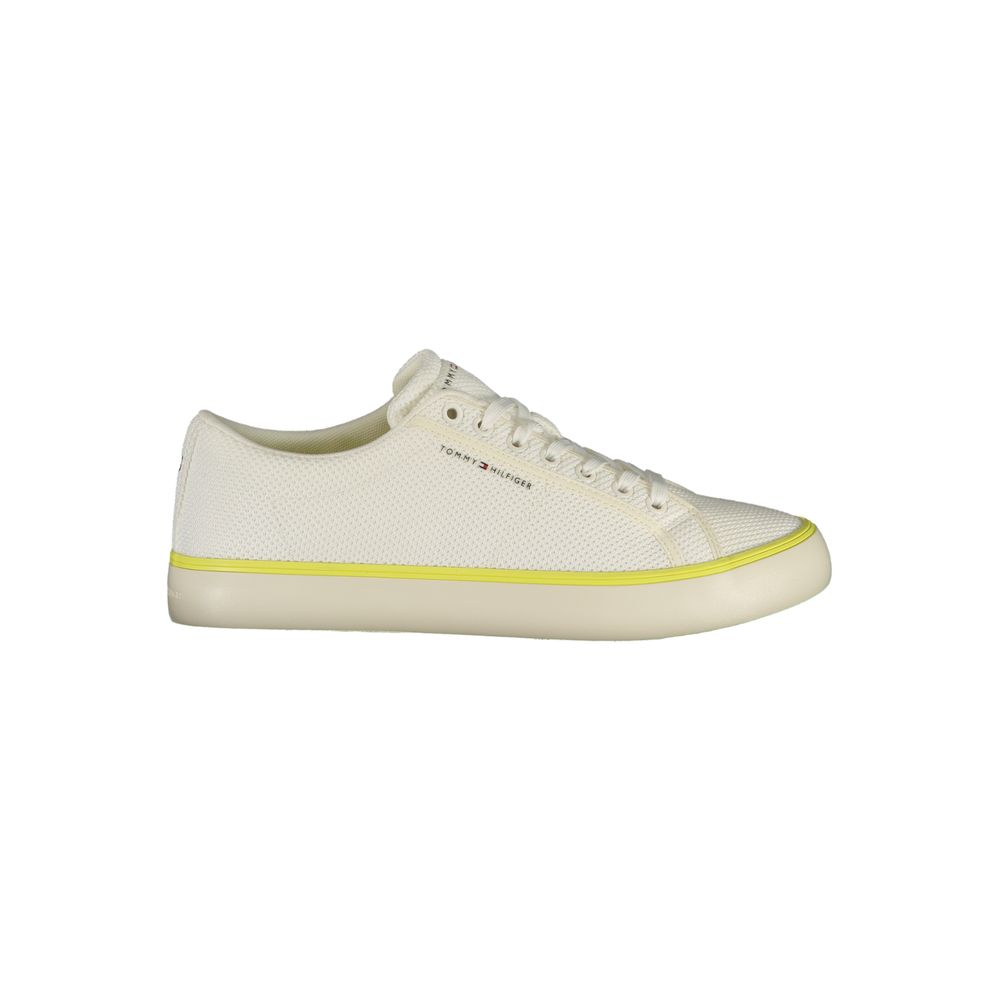 Sneaker Tommy Hilfiger da uomo in poliestere bianco