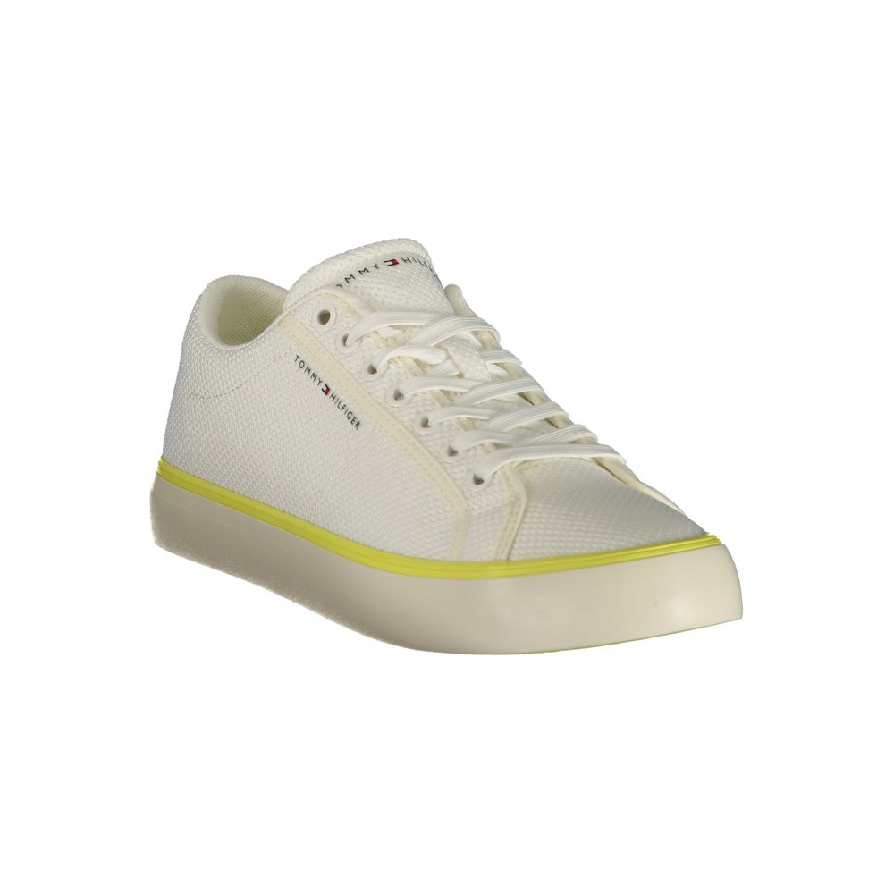 Sneaker Tommy Hilfiger da uomo in poliestere bianco