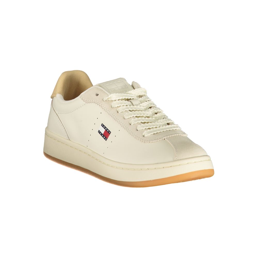Sneakers Tommy Hilfiger da donna in poliuretano beige
