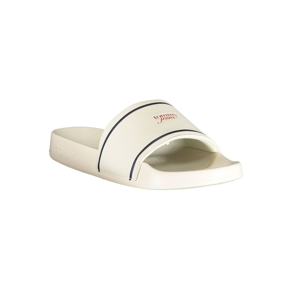Pantofola Tommy Hilfiger da donna bianca in poliuretano