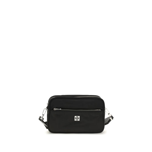Borsa a spalla Tory Burch in poliammide nera