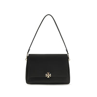 Tory Burch Black Calf Leather Bos Taurus Shoulder Bag