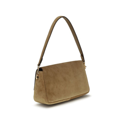 Sac à bandoulière en cuir beige Tory Burch
