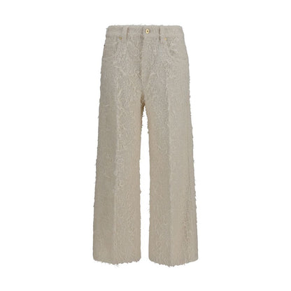 Brunello Cucinelli Beige Cotton Cropped Pants