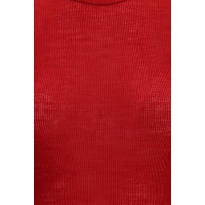 Versace Red Wool Oves Aries T-Shirt
