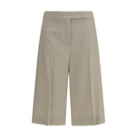 Shorts Bermuda Max Mara in Lana Beige Oves Aries