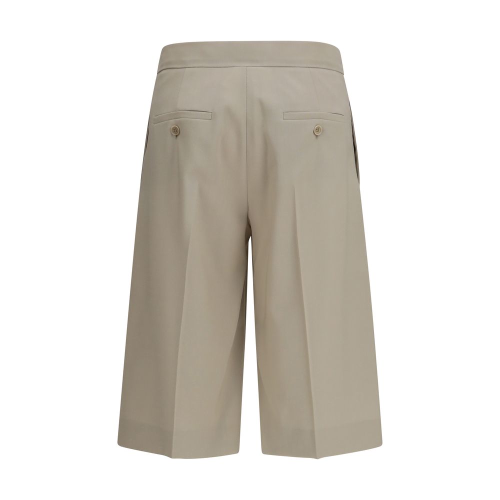 Shorts Bermuda Max Mara in Lana Beige Oves Aries