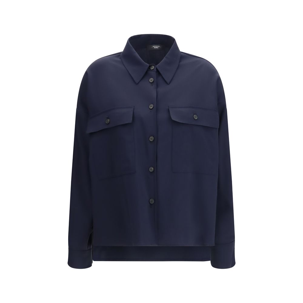 Giacca Oves Aries in Lana Blu Max Mara