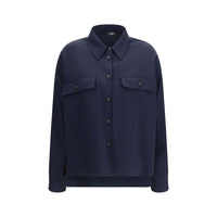 Giacca Oves Aries in Lana Blu Max Mara