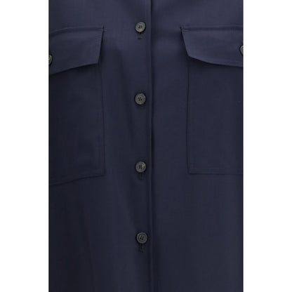 Giacca Oves Aries in Lana Blu Max Mara