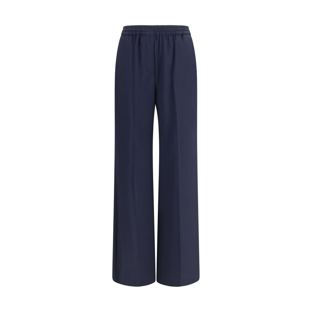 Max Mara Pantaloni Casual Oves Aries in Lana Blu