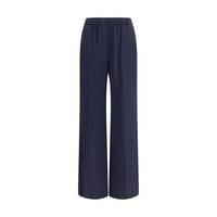 Max Mara Pantaloni Casual Oves Aries in Lana Blu