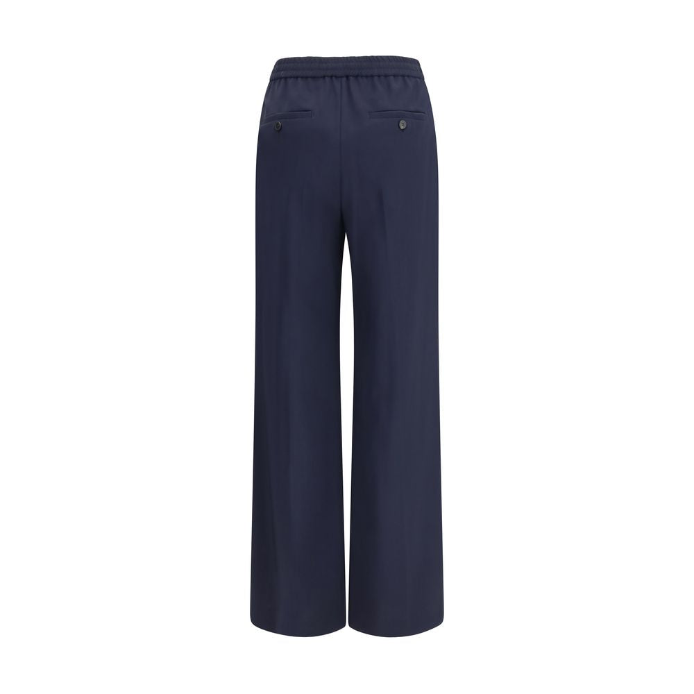 Max Mara Pantaloni Casual Oves Aries in Lana Blu
