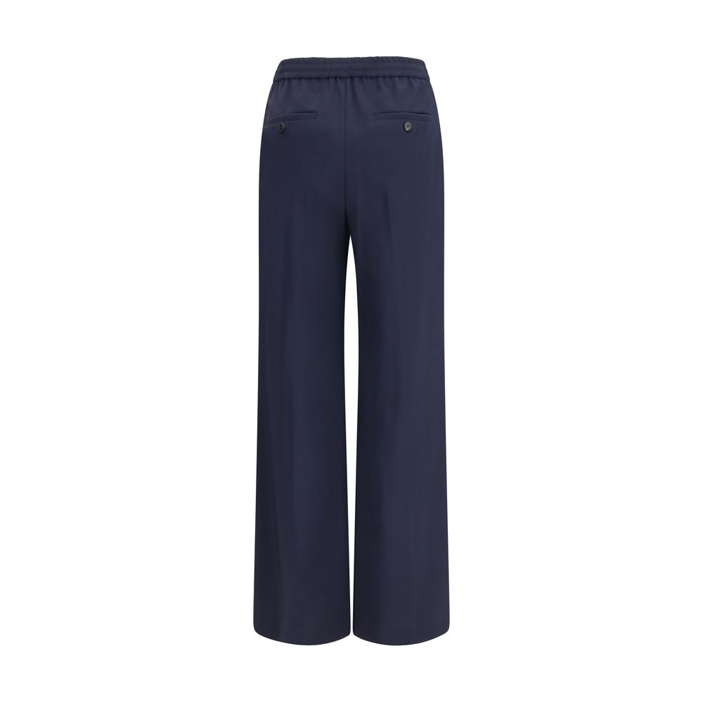 Max Mara Pantaloni Casual Oves Aries in Lana Blu