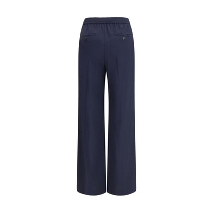 Max Mara Pantaloni Casual Oves Aries in Lana Blu