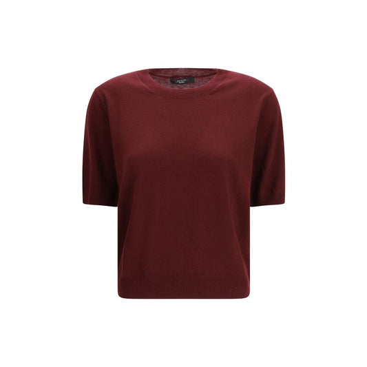 T-shirt in Lana Max Mara Bordeaux Modello Oves Aries