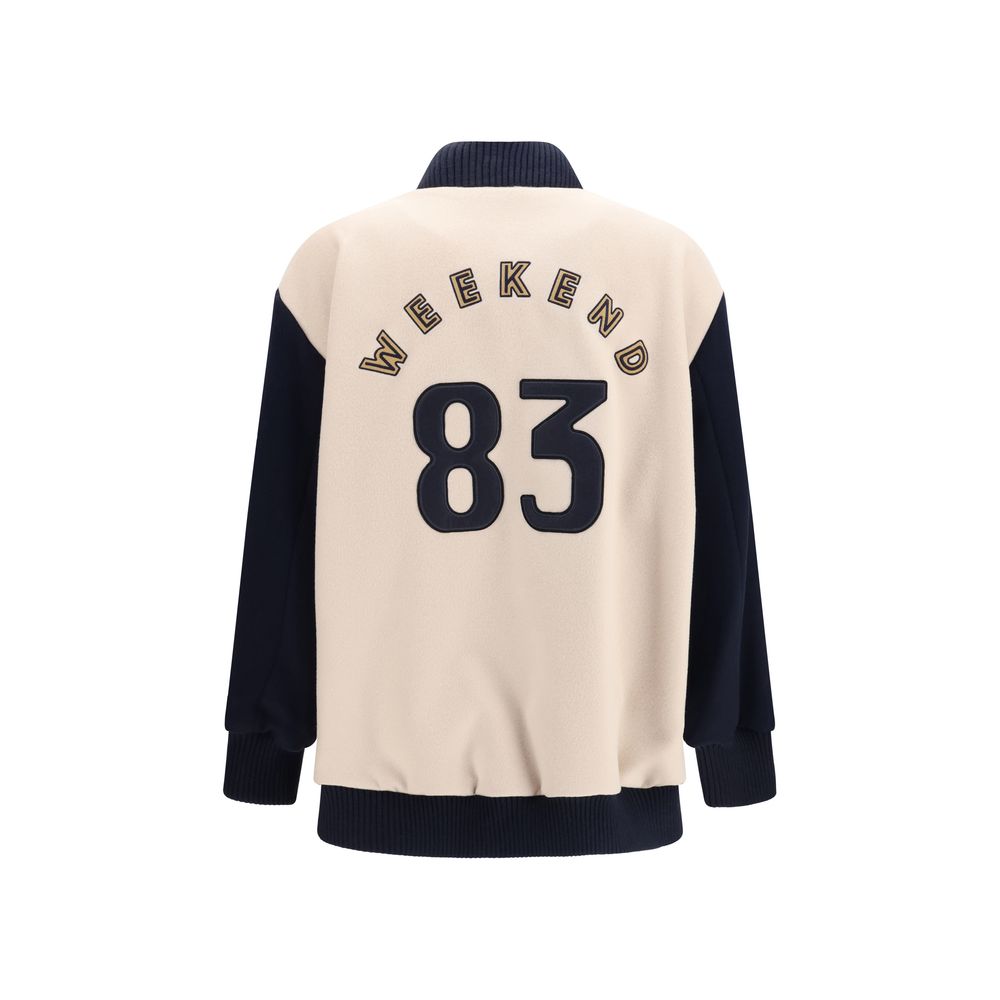Bomber Max Mara in lana blu Oves Aries