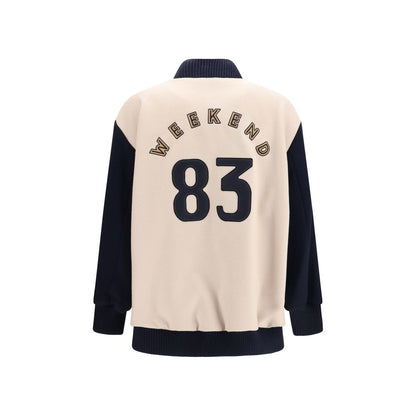 Bomber Max Mara in lana blu Oves Aries