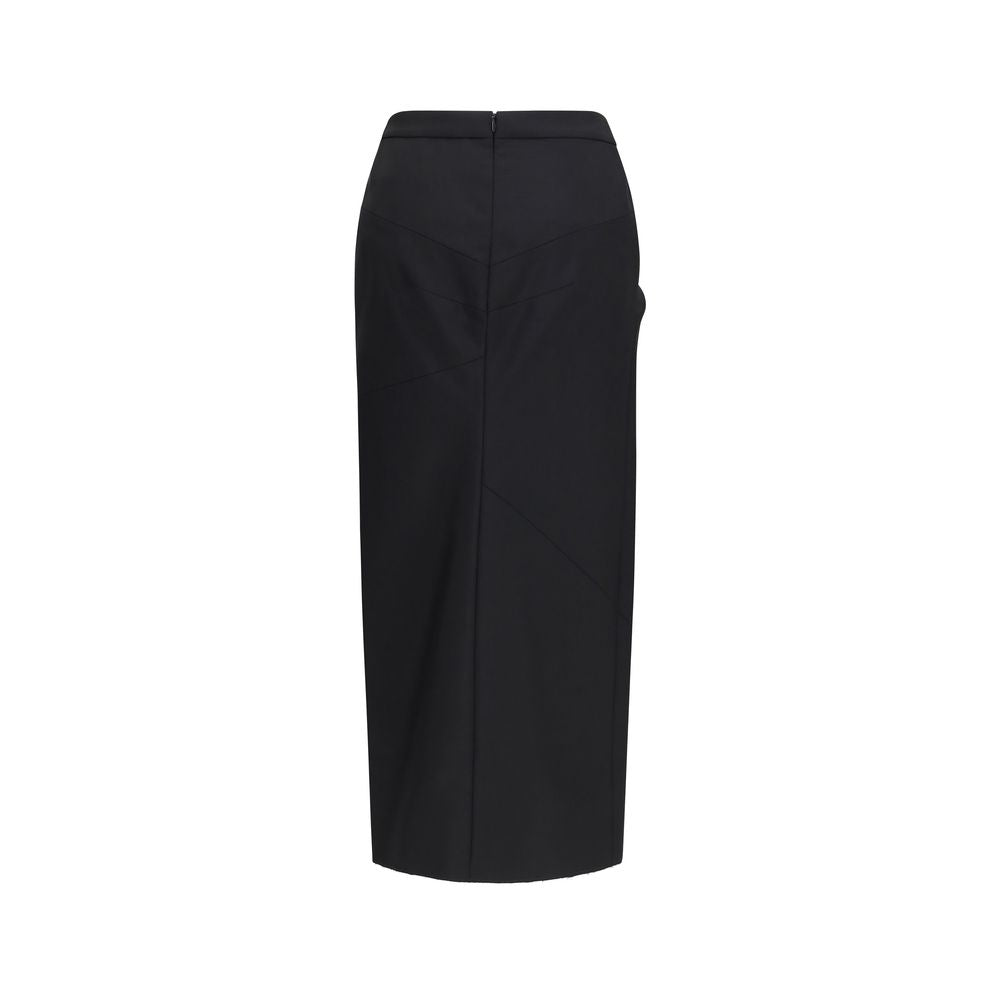 Gonna midi Givenchy in lana nera Oves Aries