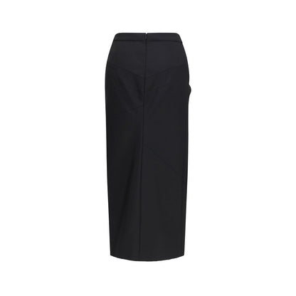 Gonna midi Givenchy in lana nera Oves Aries