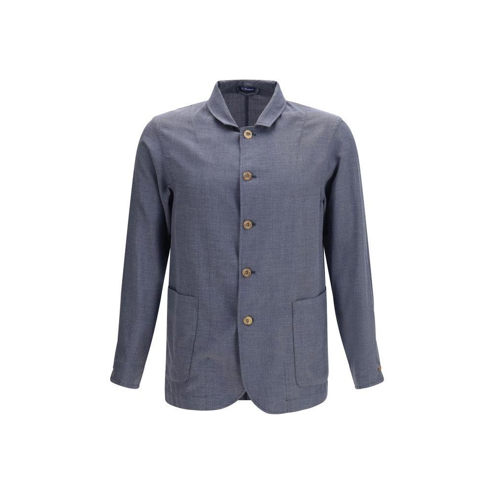 Veste Finamore Oves Aries en Laine Grise