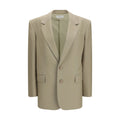 Blazer Saint Laurent Oversized Aries in Lana Beige