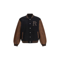 Représenter le blouson aviateur Oves Aries en laine noire