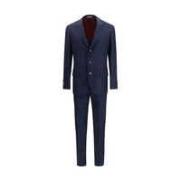 Costume deux-pièces en laine bleu Brunello Cucinelli Oves Aries