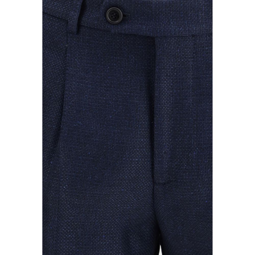 Costume deux-pièces en laine bleu Brunello Cucinelli Oves Aries