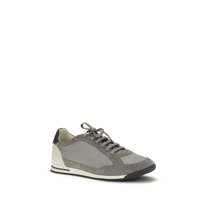 Sneakers Brunello Cucinelli in pelle di vitello grigia Bos Taurus