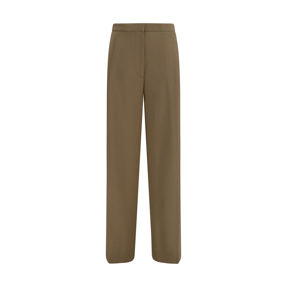 Lardini Pantaloni Casual in Lana Marrone Oves Aries