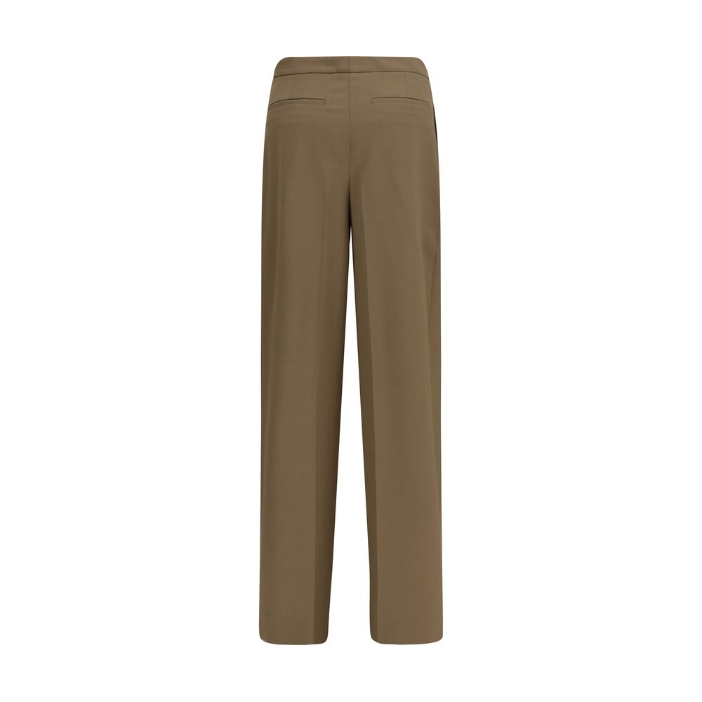 Lardini Pantaloni Casual in Lana Marrone Oves Aries