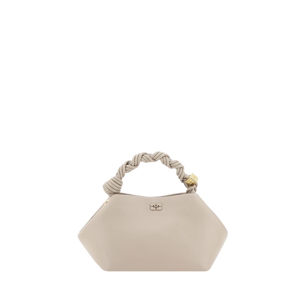 Borsa a mano Ganni bianca in pelle riciclata