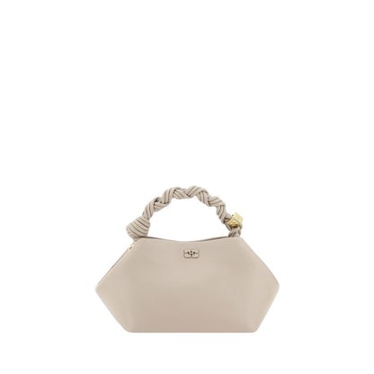 Borsa a mano Ganni bianca in pelle riciclata